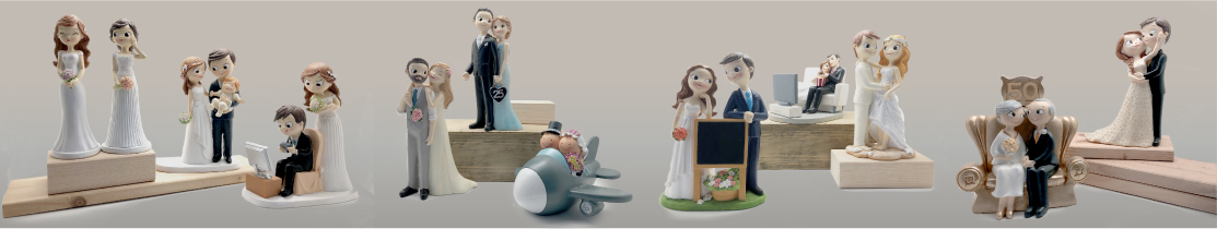 Figura de novios para tartas