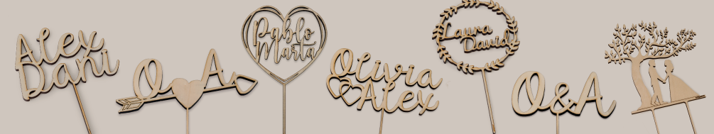 Cake toppers para bodas