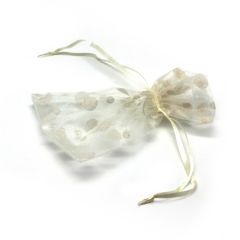 Bolsa topos marfil 14x10cm, min.12
