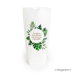 Bolsa Los mejores momentos hojas tropicales, mínimo 25