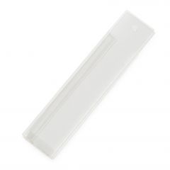 Caja transp. con agujero 3,7x17x0,7cm min.25