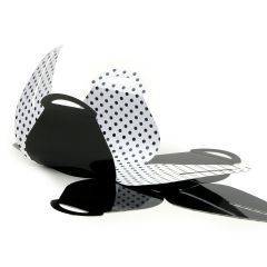 Estuche amarillo topos reversible poliprop. 7x4x5,5cm