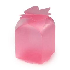 Estuches eco mariposa fucsia 4,5cm. min.25