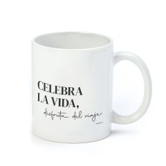 Taza cerámica Celebra la Vida en caja regalo