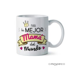Taza cerámica Para la Mejor Mamá en caja regalo