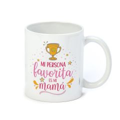 Taza cerámica Mamá persona favorita en caja regalo