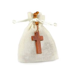 Rosario madera adornado 2colores stdo., min.2