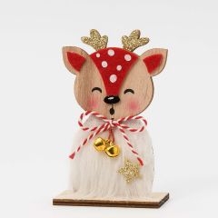 Figura de madera 15,5cm. Cervatillo Rojo