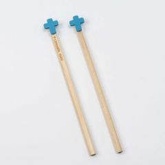 Lápiz hexagonal madera Cruz azul min.12