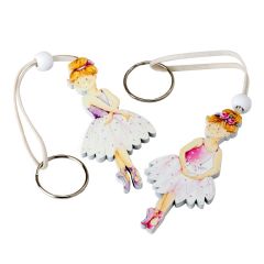 Llavero bailarinas surtido, 4x13,5cm.min.4