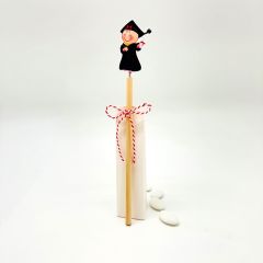 Lápiz madera Pita graduado 24cm. con 3 peladillas choc.