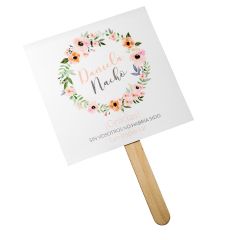 Abanico de papel Corona de Flores... min.25