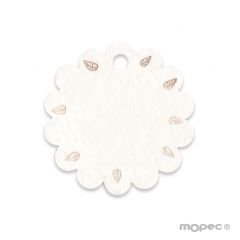 Tarjeta flor y hojas 3cm(preciox54u.)min54