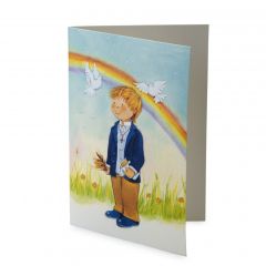 Portafoto niño Comunión arco iris, min25
