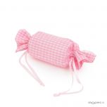 Bolsa caramelo vichy rosa 11,5x3,5cm. min.12 P.GOLOSO