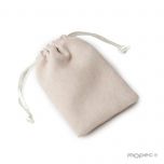 Bolsita 7,5x10cm, marfil efecto ante, mínimo 10