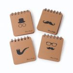 Libreta espiral Men Style, mínimo 4