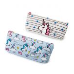 Plumier con cremallera unicornio, mínimo 2