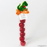 Estuche 6 bombones con pic fieltro San Jordi con tarjeta*