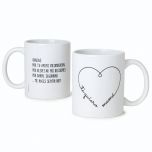 Taza cerámica Te Quiero Mamá corazón en caja regalo