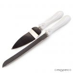 Juego de cuchillo/pala tarta corazones