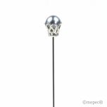 Aguja perla gris con corona precio x caja 48un.