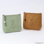 Bolsito guardatodo navideño de fieltro diseño renos