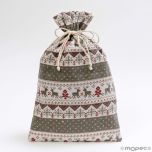 Bolsitas de tela de Navidad estilo clásico