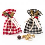 Saquito cuadros rojo/negro 3crokis Merry Christmas 2 stdo* min 4 