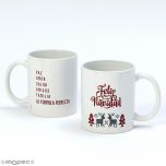 Taza navidad La Fórmula Perfecta y renos