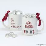 Taza navidad La Fórmula Perfecta con 6 bombones