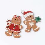 Adhesivo madera galletita gengibre 4,5cm.