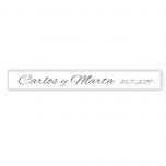 Etiquetas adhesivas transp.66x10mm 1hj=42u. min.5