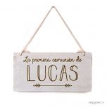 Cuadro madera Primera Comunión  personalizado 22,5x11,5cm.