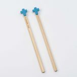 Lápiz hexagonal madera Cruz azul min.12