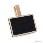 Pinza rectangular de pizarra (6,5x4,5cm) tiza incluida