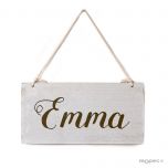 Cuadro madera personalizado 22,5x11,5cm,