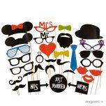 Set de postizos FANTASIA para foto, 31 piezas