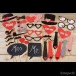 Set de postizos ALLEGRIA para foto, 33 piezas