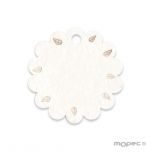Tarjeta flor y hojas 3cm(preciox54u.)min54