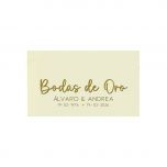 Tarjetas precortadas Bodas de Oro 30xhj.