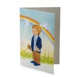 Portafoto niño Comunión arco iris, min25