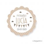 Etiquetas Mi Bautizo ondas  