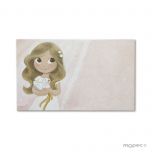 Estampa Comunión niña paloma, precio x 25uds., min.25