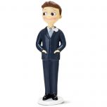 Figura pastel novio Pop&Fun manos en los bolsillos, 21cm.